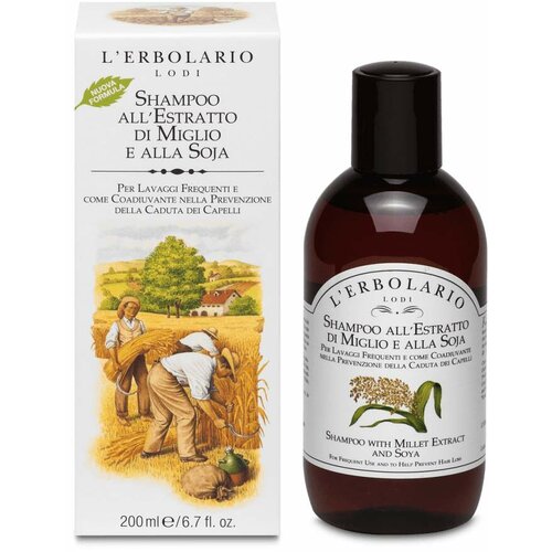 L'Erbolario lerbolario šampon sa ekstraktom prosa i sojom 200 ml Cene