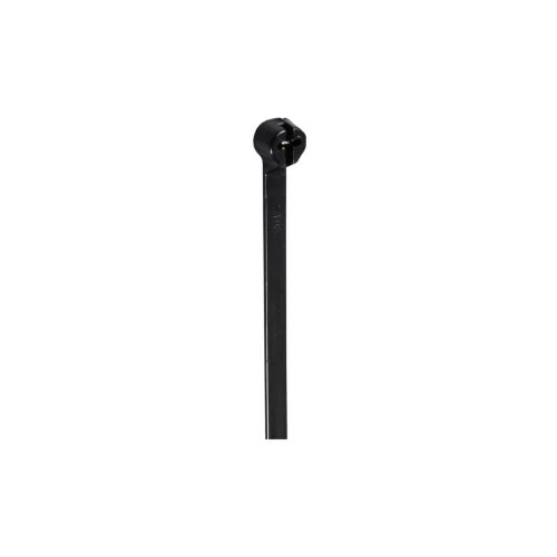 TRU COMPONENTS TC-12814196 vezice 370 mm 4.8 mm crna s metalnim jezikom, kemijska otpornost, UV stabilizirana 100 St. Cijene