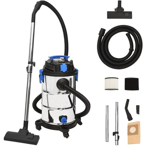 vidaXL Mokro suhi sesalnik 1200 W 30 L srebrn Cene