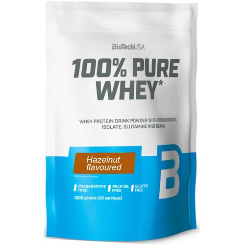 BioTech USA 100% Pure Whey protein sa ukusom lešnika, 1kg Cene