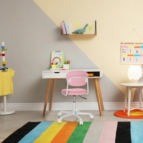 MID.YOU Otro&amp;scaron;ki Vrtljivi Stol Kiddy Base I, Roza Slike