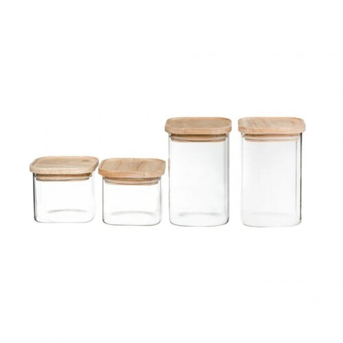 5five FIVE set od 4 posude STAKLO-DRVO Cene