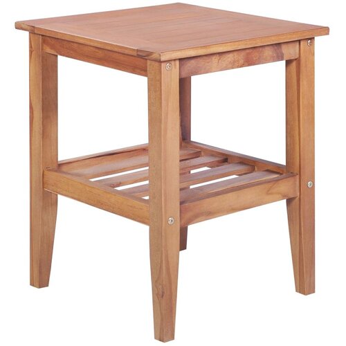 Stolić za kavu 40 x 40 x 50 cm četvrtasti od masivne tikovine Slike