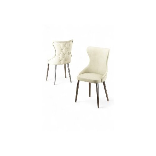 Hanah home set stolica (4 komada) alpa cream chrome Cene