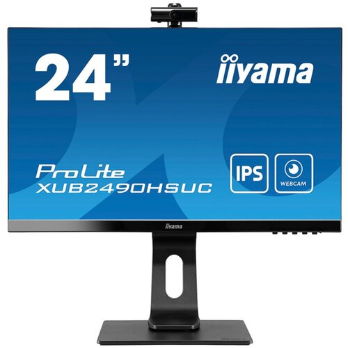 Iiyama XUB2490HSUC-B5 1920x1080 ips 5ms vga hdmi displayport USB2.0 pivot kamera zvočniki sRGB99% monitor, (20529213) Cene