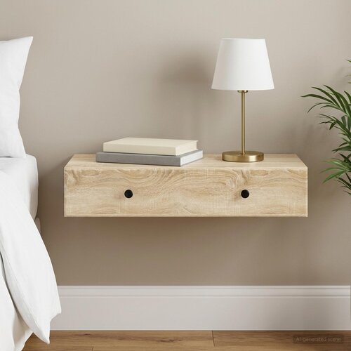 Stolna montirana na zid Hrast sonoma 87,5 x 34,5 x 17 cm Cijene