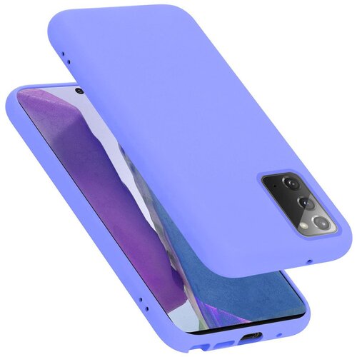 Cadorabo Ohi&amp;scaron;je, združljiv s Samsungom v tekoči lahki vijolični barvi - za&amp;scaron;čitni pokrov iz fleksibilnega silikona TPU, (20586237) Slike