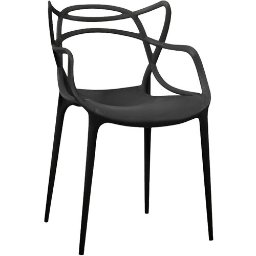 ITALIAN DESIGN THONET ČRNI STOL 55*55*84*47CM, (21300037) Cene