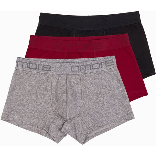 Ombre Men's cotton boxer shorts with logo - 3-pack mix Cijene
