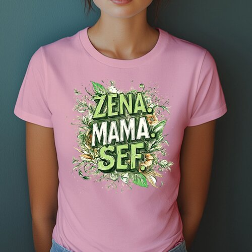 CAMISETA Majica sa &scaron;tampanim printom Cam 887, Ženska, Roze Cene