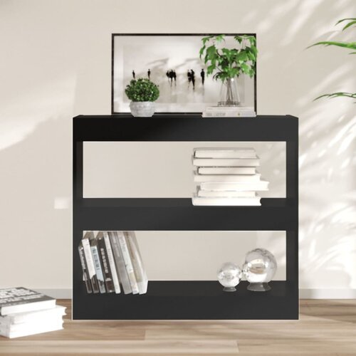 vidaXL Ormarić za knjige / sobna pregrada crni 80 x 30 x 72 cm Cijene