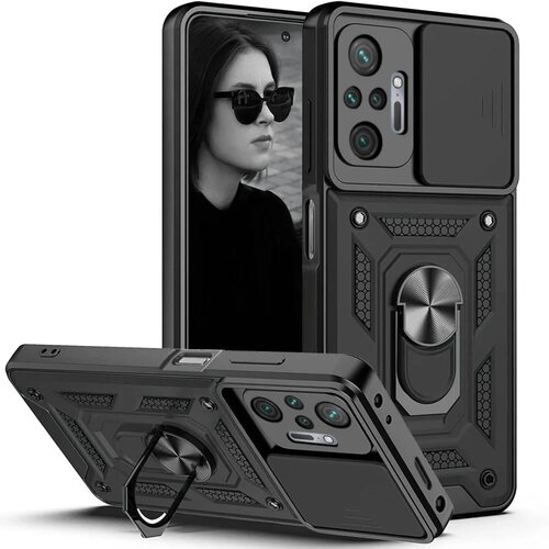 Etui ovitek Slide Ring za Samsung Galaxy A34 5G črn Cene