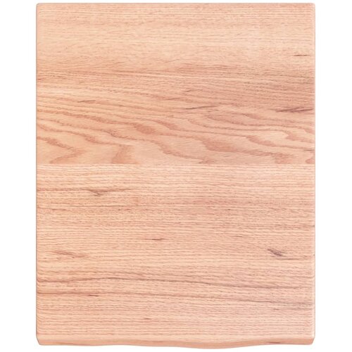  Kupaonska radna ploča svjetlosmeđa 40x50x(2-4) cm masivno drvo Slike