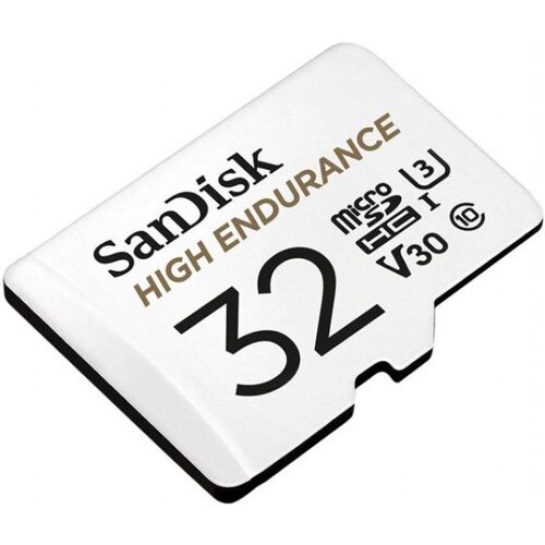 San Disk High Endurance video microSDHC 32GB + SD Adapter Full HD / 4K video, do 100/40 MB/s C10, U3, V30, (20381583) Cene