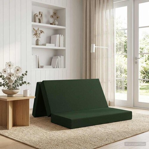 SOFA na razvlačenje 120 x 67 x 45 cm Tamnozelena Cijene
