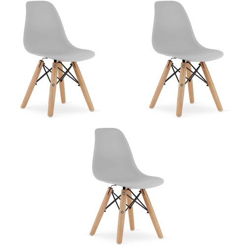 Brandless Stol ZUBI - siv x 3, (22044544) Cene