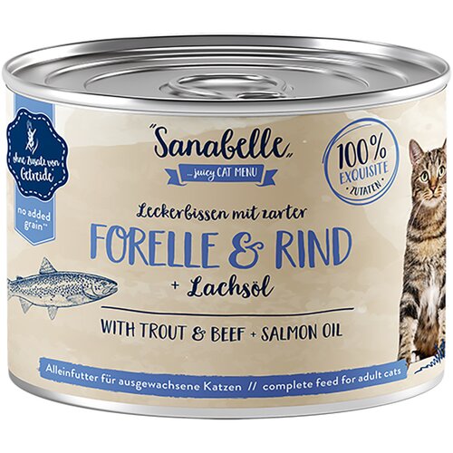 Sanabelle All Meat 6 x 195 g - Postrv in govedina Cijene