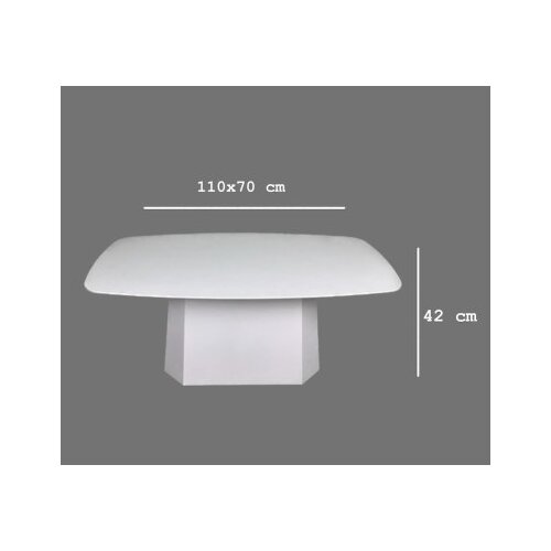 Hanah home sto za dnevnu sobu lilyum large white Slike