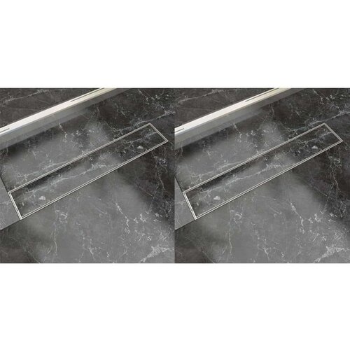 MM Linearni odvod za tuš 2 kom 630 x 140 mm od nehrđajućeg čelika Cene