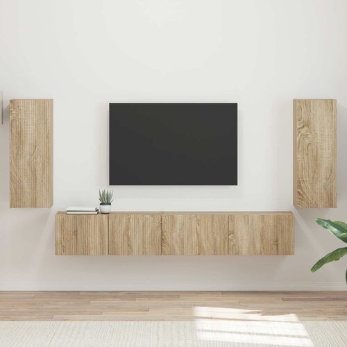 vidaXL 3 pcs Sonoma hrast - - Rjava - 53.22 - 98 x 31 x 29,5 cm - 2025--Uvoz_2 Cene