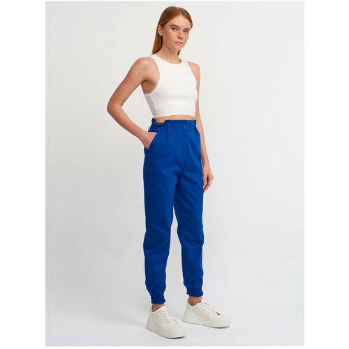 Dilvin 71107 Cupped Jogging Trousers-Sax Cene