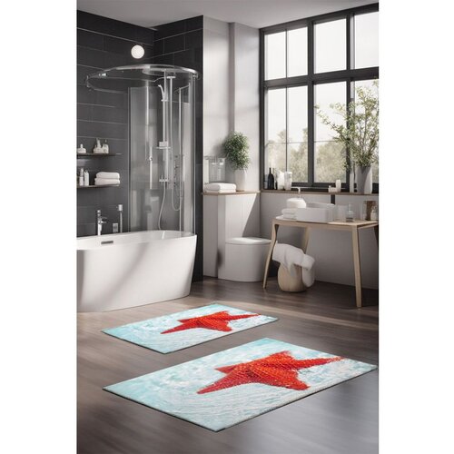  CT-5189 multicolor bathmat set (2 pieces) Cene