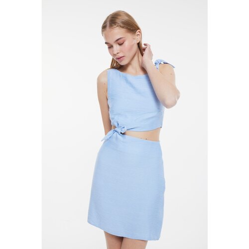 Trendyol Blue Cut Out Detailed Dress Slike