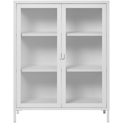 House Nordic Bela kovinska vitrina 80x101 cm Brisbane – Cene