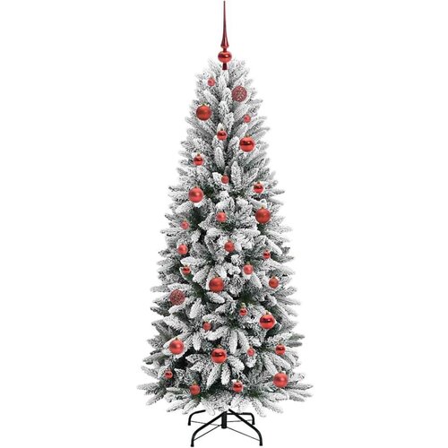 VidaXL Umjetno božićno drvce s stalakom Bijelo 63 x 63 x 150 cm Slike