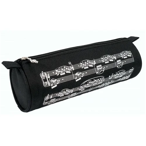  AGIFTY P 1030 Pencil case notelines black/white fi 7,5*22 CM - pernica