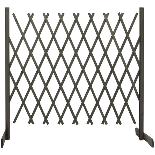 vidaXL Vrtna mrežasta ograja siva 180x100 cm les jelke Cene