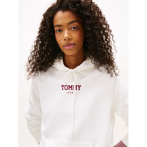 Tommy Jeans Sweater majica &amp;#039;ESS&amp;#039; crvena / bijela Slike