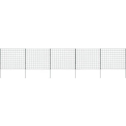 VidaXL Komplet ograje za ribnik 77,5x64 cm zelen Slike