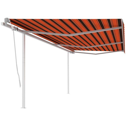  Tenda na ručno uvlačenje sa stupovima 6 x 3 m narančasto-smeđa Cene