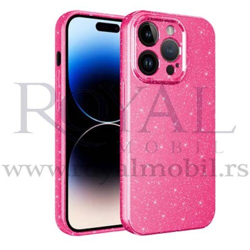  futrola silikon sa sljokicama za iphone 14 plus (6.7) pink Slike