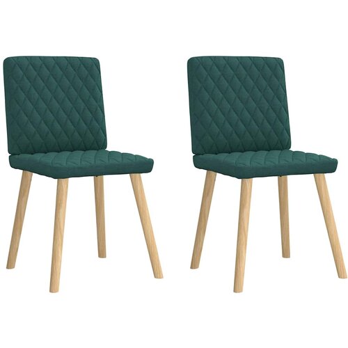 Maison Chic Jedilni stoli - Vzorci stoli 2 kosa temno zeleno blago A563, (22032694) Cene