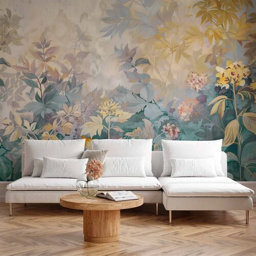  Foto tapeta - Tapestry Pattern with a Meadow and Flowers Kilim with a Spring Motif 250x175 Cijene