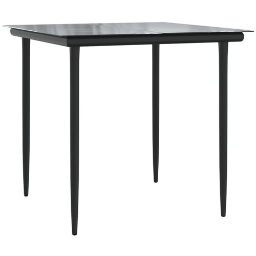  3-dijelni vrtni blagovaonski set sivi od poliratana Siva Dužina stola 80 cm Slike