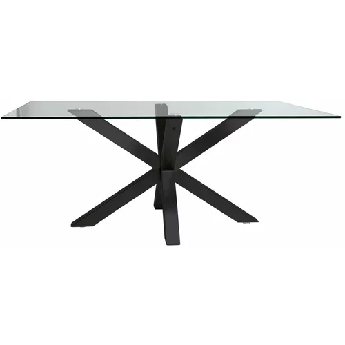 Marckeric Blagovaonski stol sa staklenom pločom stola 100x180 cm Paula –