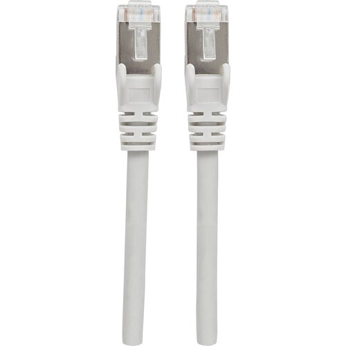 Intellinet 317320 RJ45 omrežni kabel\, Patch kabel CAT 6a S/FTP 15.00 m siva za&scaron;čita iz folije\, pletena za&scaron;čita\, brez halogena 1 kos, (20417729) Cene