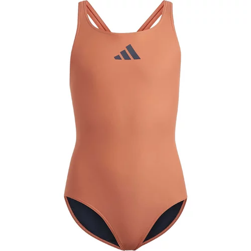 Adidas Dječji kupaći kostim 3 Bars Sol coral