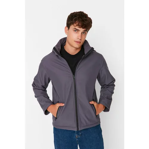 Trendyol Winter Jacket - Gray - Basic