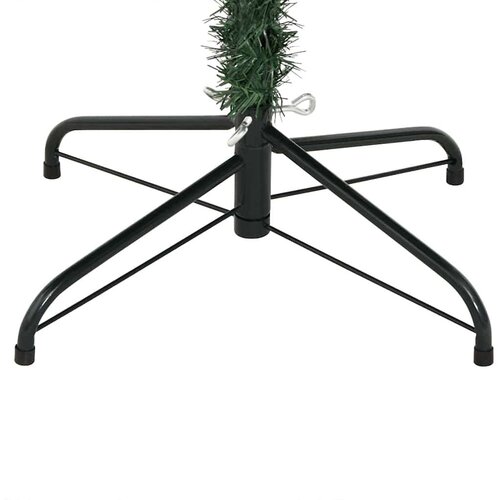 VidaXL Umjetna jelka s pantenom i pahuljicama Zelena i bijela 150 cm Slike