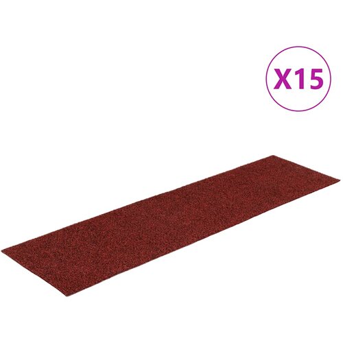 Maison Chic Samolepilne Preproga, Ruge za stopnice 15 kosov 76x20 cm rdeče, (22120198) Cene