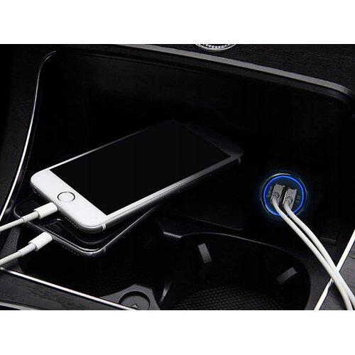  Led 2x usb 3.0 auto punjač za brzo punjenje quickcharge 3.1a uređaja Slike