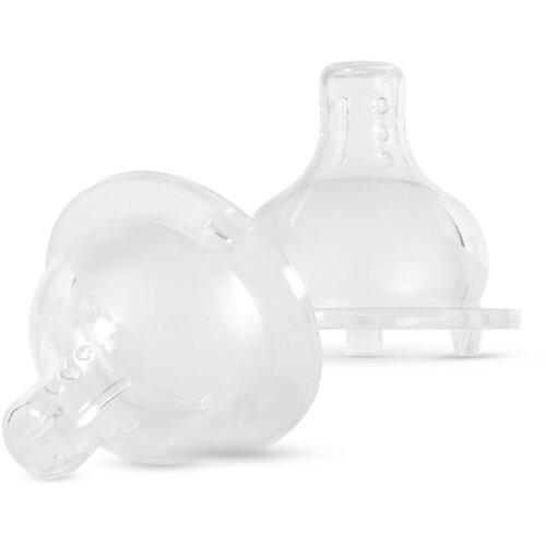 Baboo Premium Silicone Teat Medium Flow sisač za bočicu 3m+ 2 kom Slike