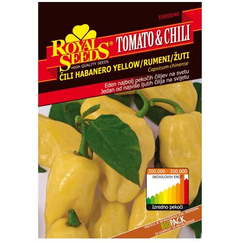 ROYAL SEEDS Sjeme povrća TOMATO&CHILI LINE 46 ČILI HABANERO ŽUTI Cijene