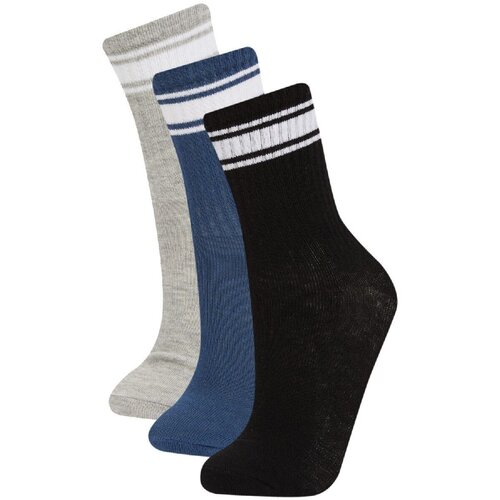 Defacto Boy's 3-Piece Cotton Long Socks Slike