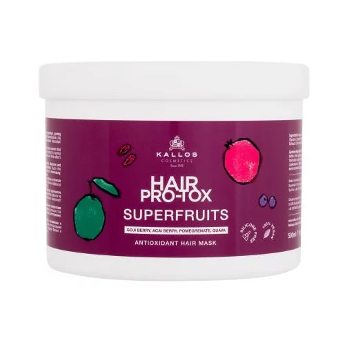 Kallos Cosmetics Hair Pro-Tox Superfruits Antioxidant Hair Mask krepitvena maska za lase 500 ml za ženske