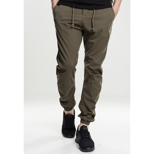 Urban Classics Stretch jogging pants - olive Slike